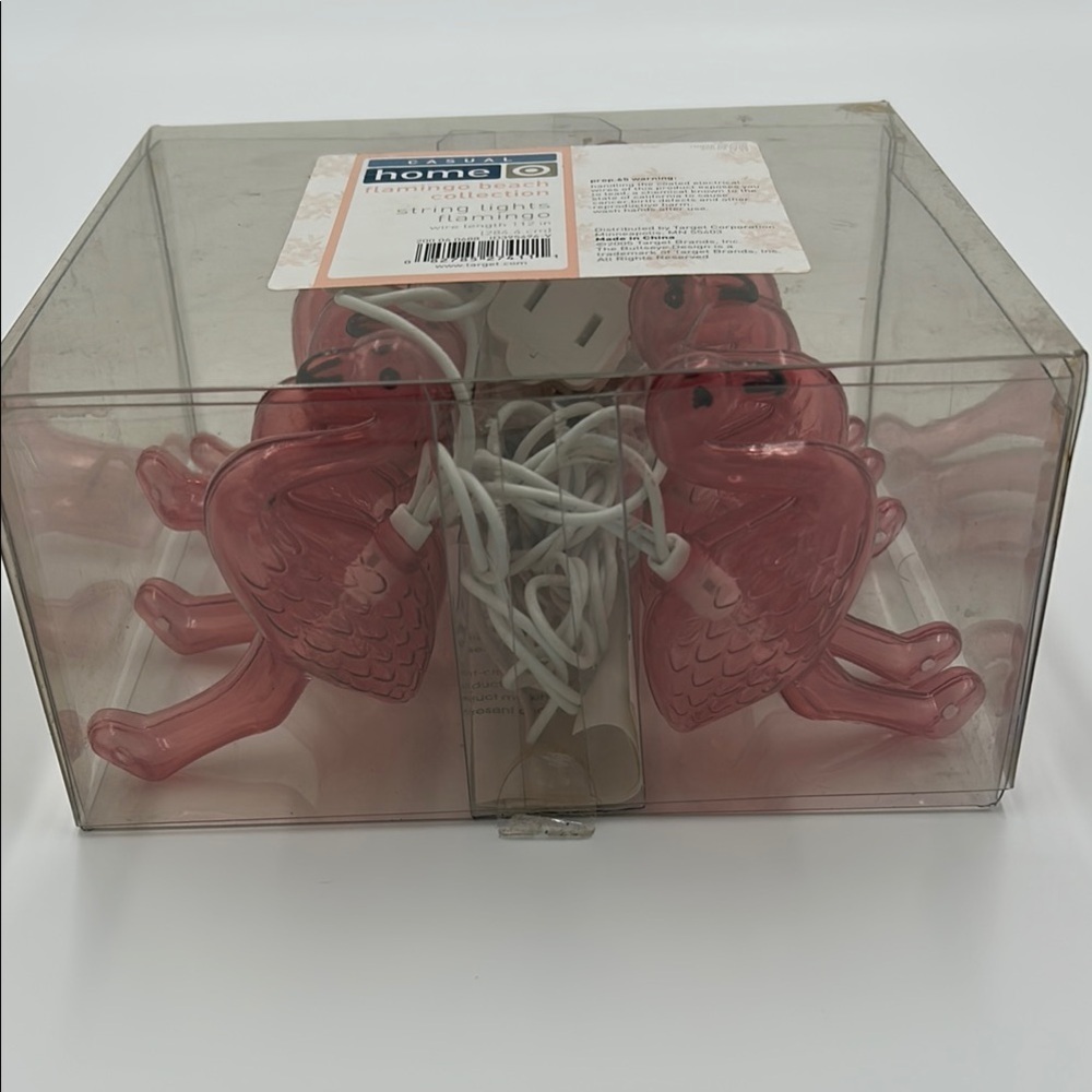 Target Pink Flamingo String Lights 10pcs Plug In New in box - Picture 8 of 10